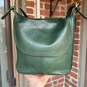 Vintage coach Whitney bag style 4115 bottle green leather retro y2k 90s summer